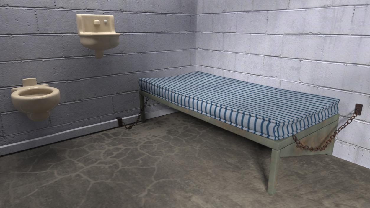 3D Single Prison Cell model