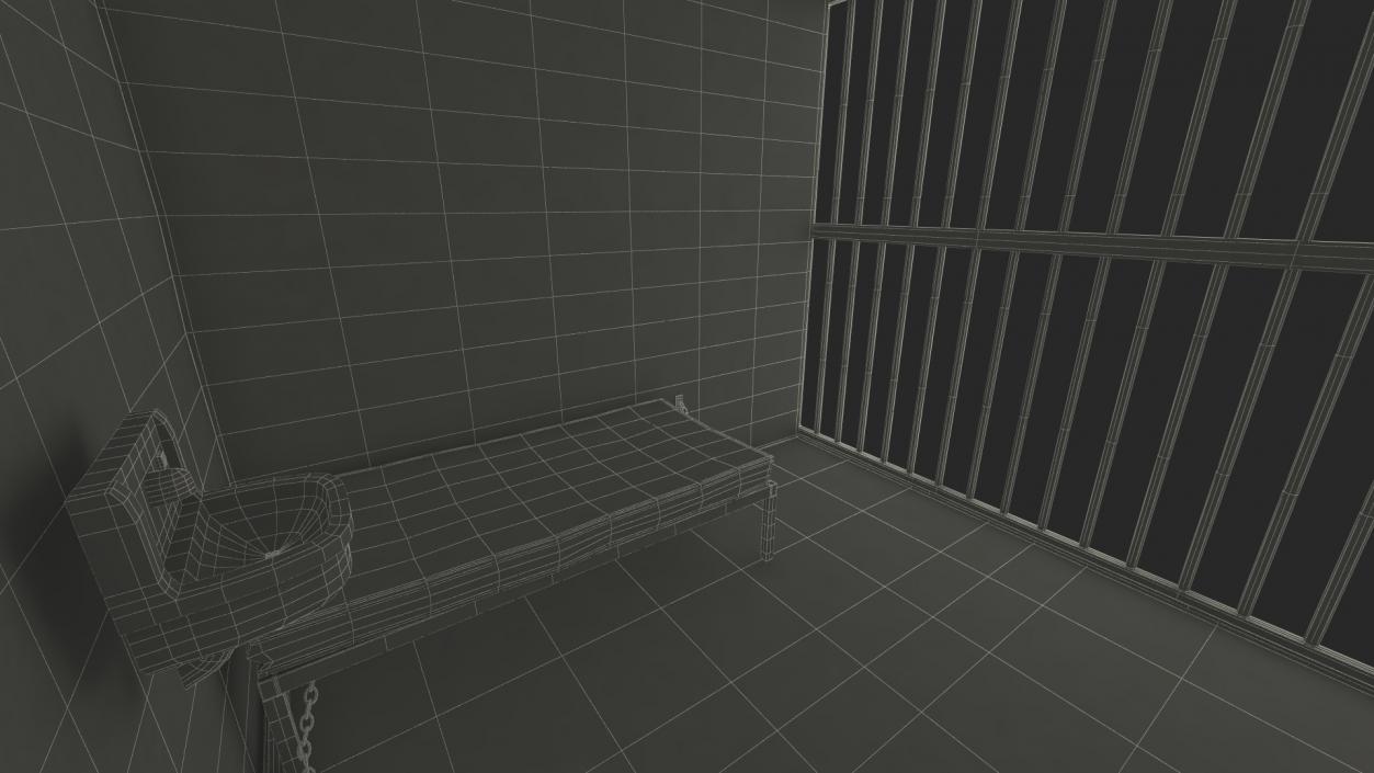 3D Single Prison Cell model