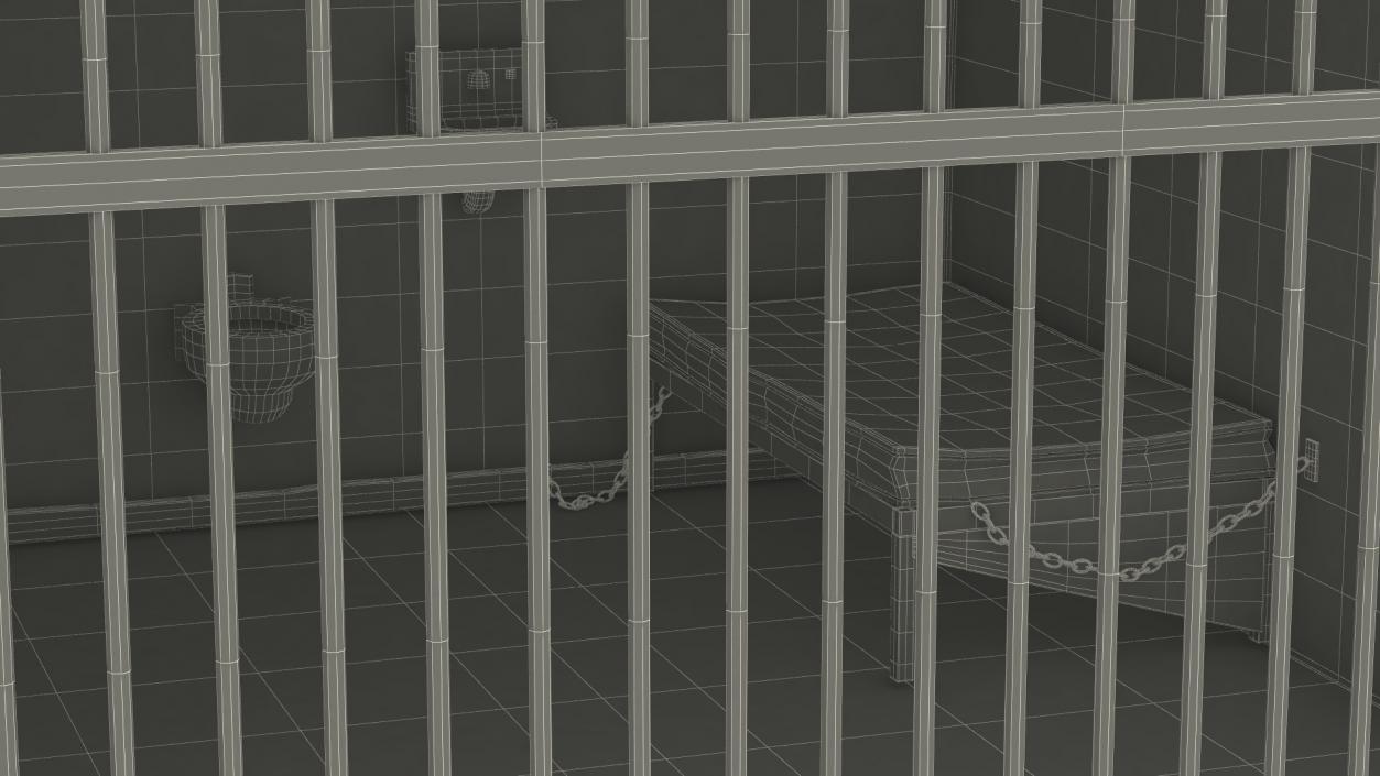 3D Single Prison Cell model