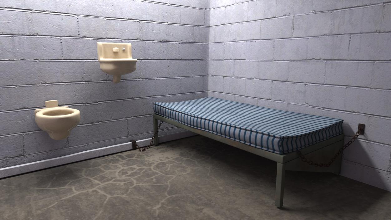 3D Single Prison Cell model