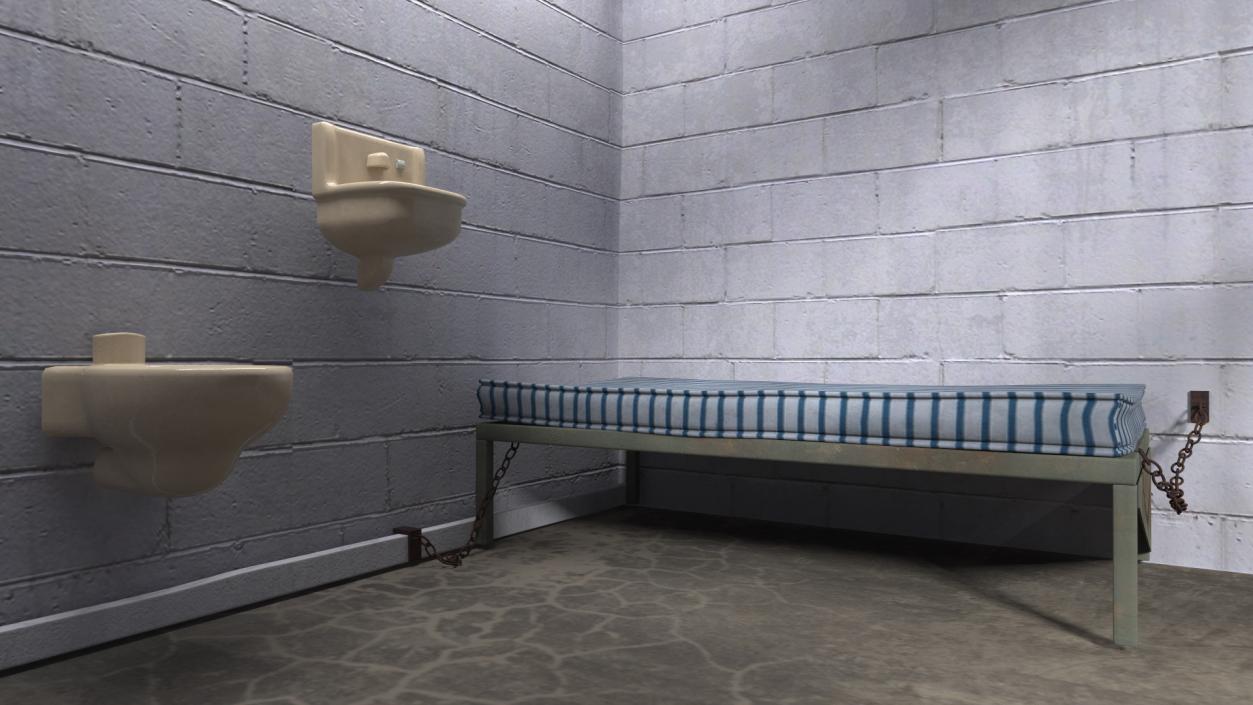 3D Single Prison Cell model