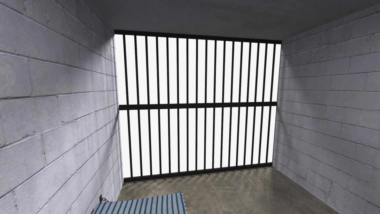 3D Single Prison Cell model