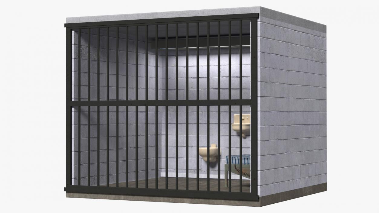 3D Single Prison Cell model