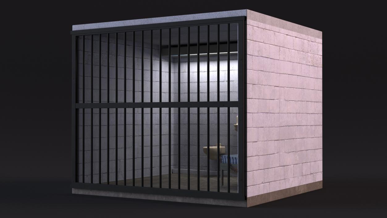 3D Single Prison Cell model