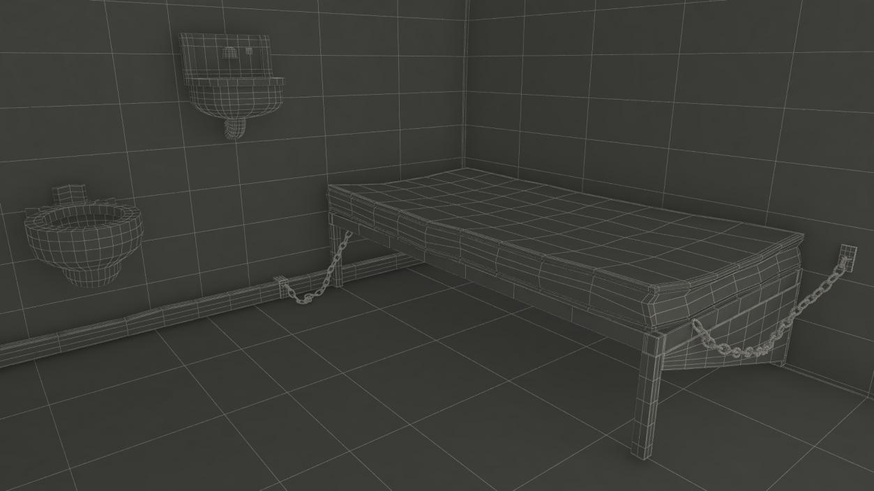 3D Single Prison Cell model