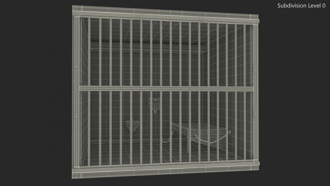 3D Single Prison Cell model