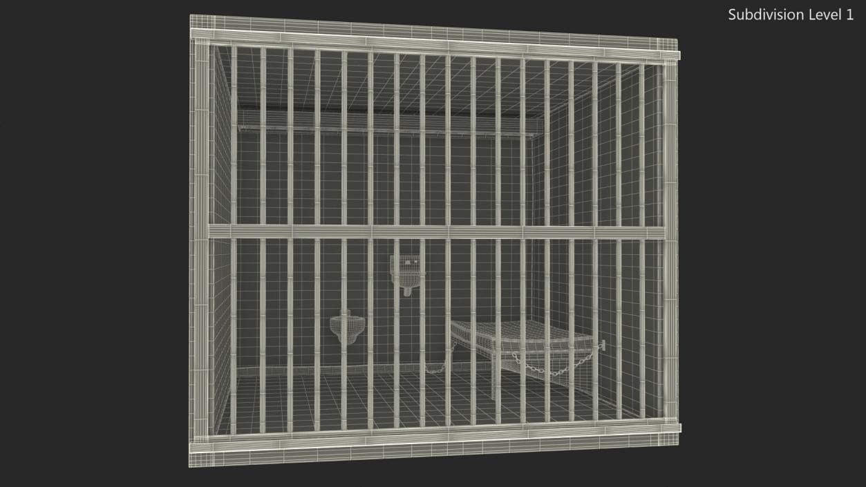 3D Single Prison Cell model