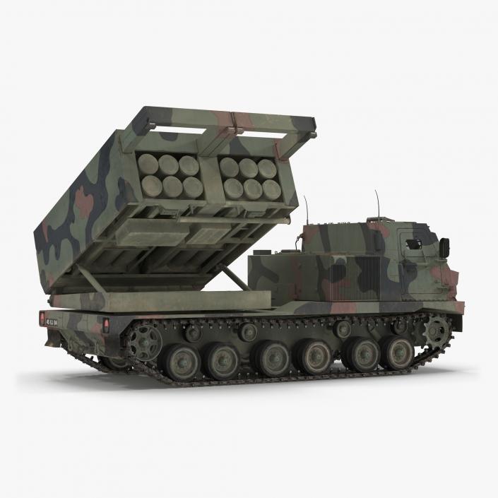 US Multiple Rocket Launcher M270 MLRS Camo 3D