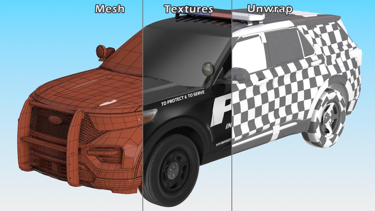 Ford Police Interceptor Exterior Only 3D