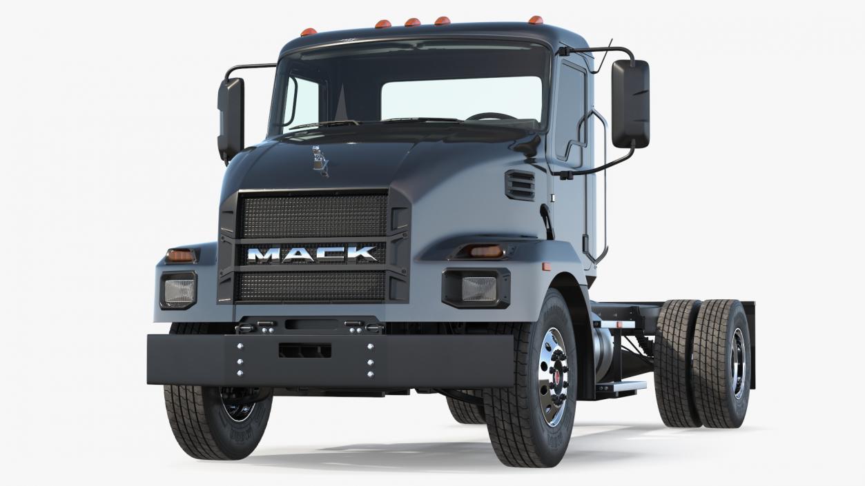 3D Mack MD6 Medium-Duty Truck Rigged model