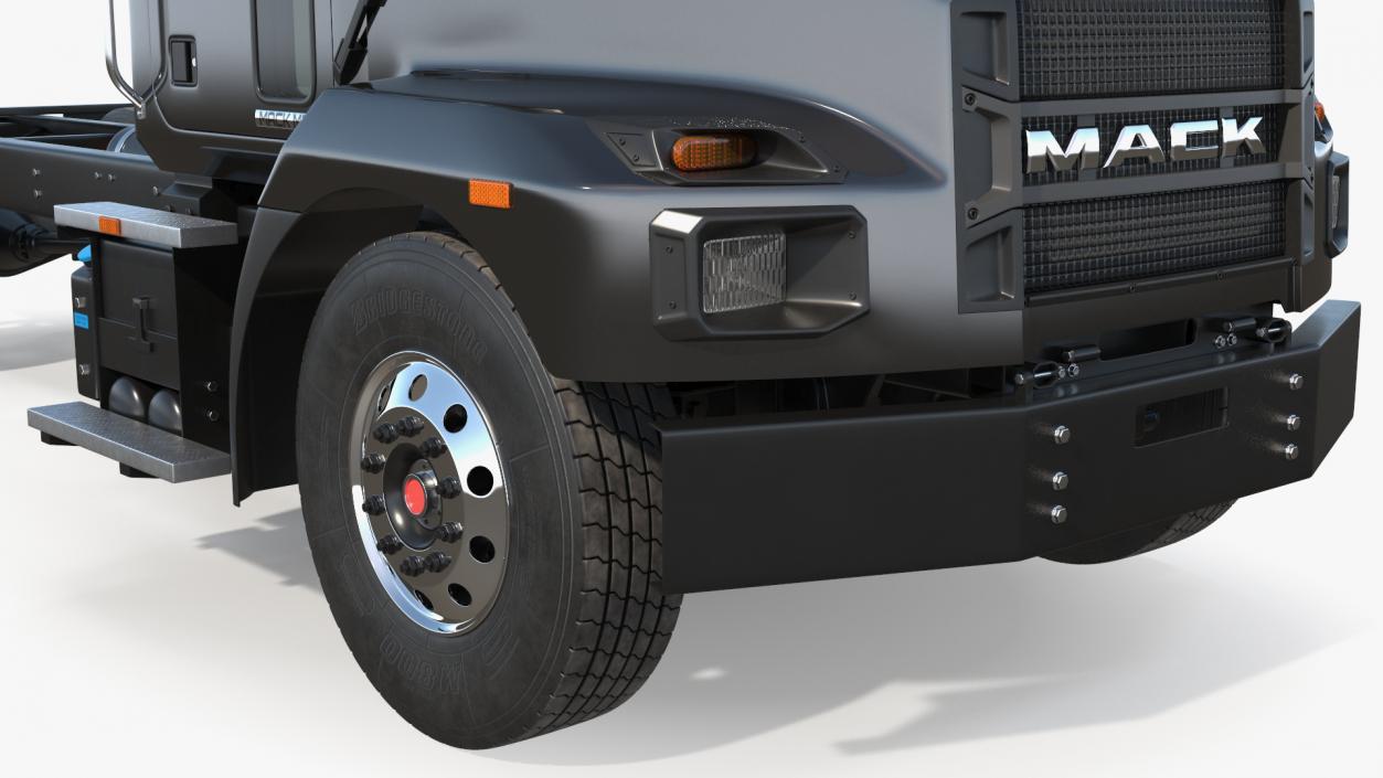 3D Mack MD6 Medium-Duty Truck Rigged model