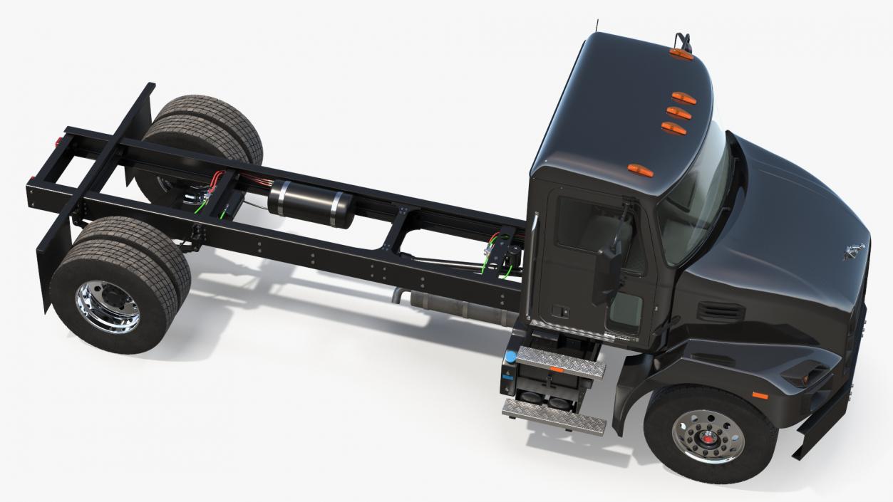 3D Mack MD6 Medium-Duty Truck Rigged model