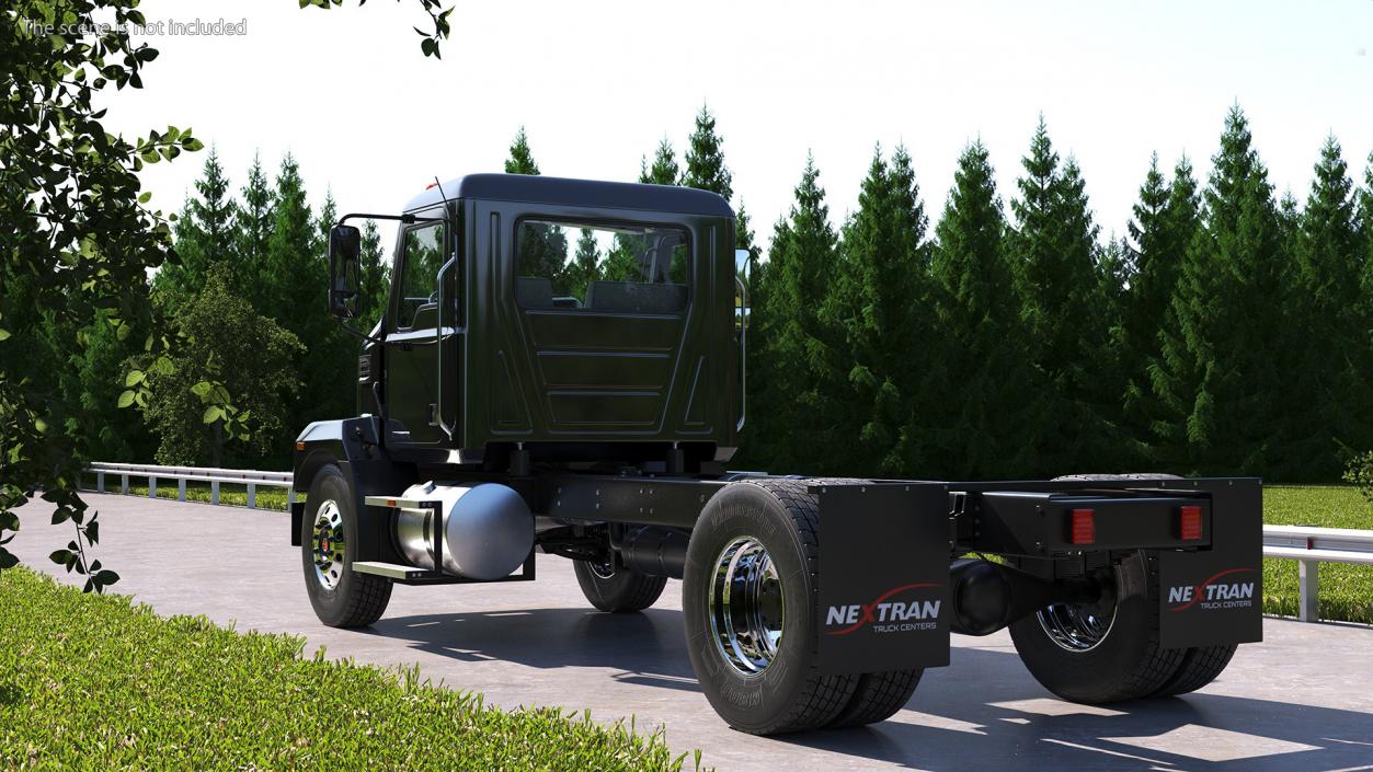 3D Mack MD6 Medium-Duty Truck Rigged model