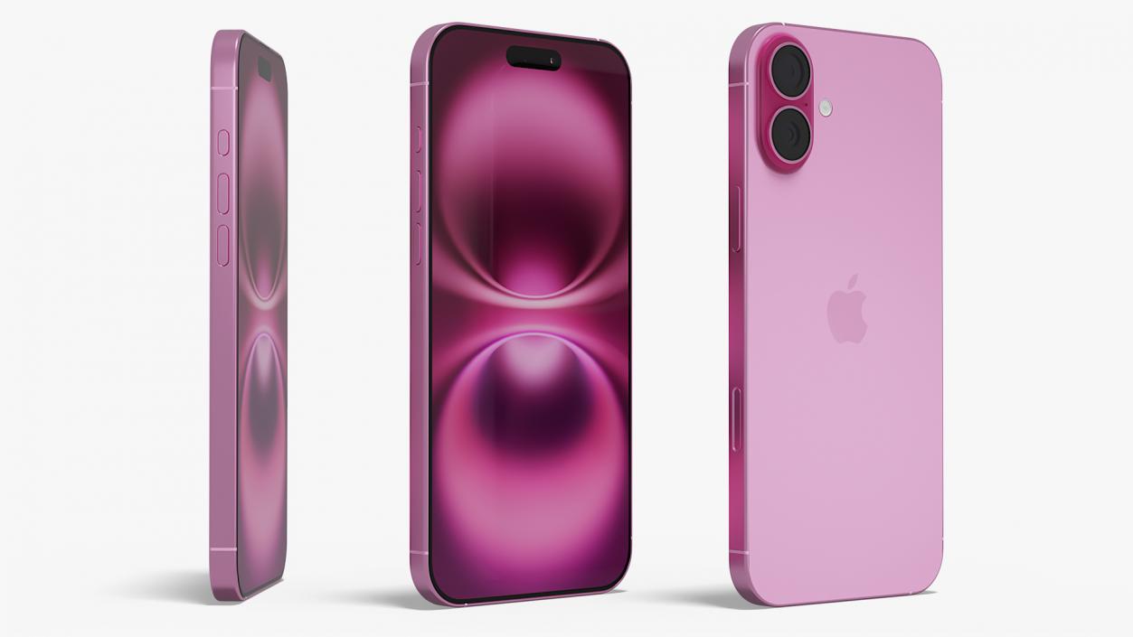 IPhone 16 Plus Pink 3D model