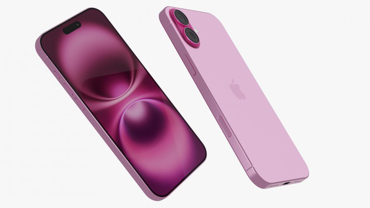 IPhone 16 Plus Pink 3D model