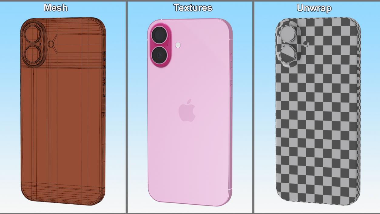 IPhone 16 Plus Pink 3D model