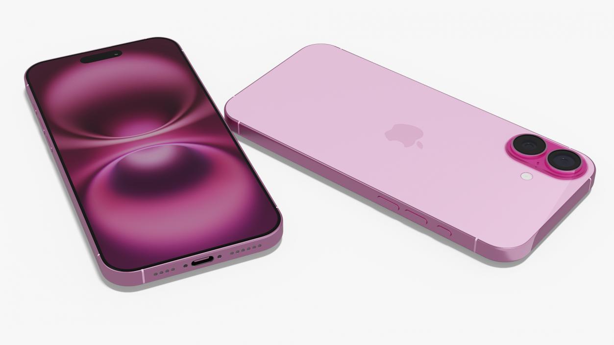 IPhone 16 Plus Pink 3D model