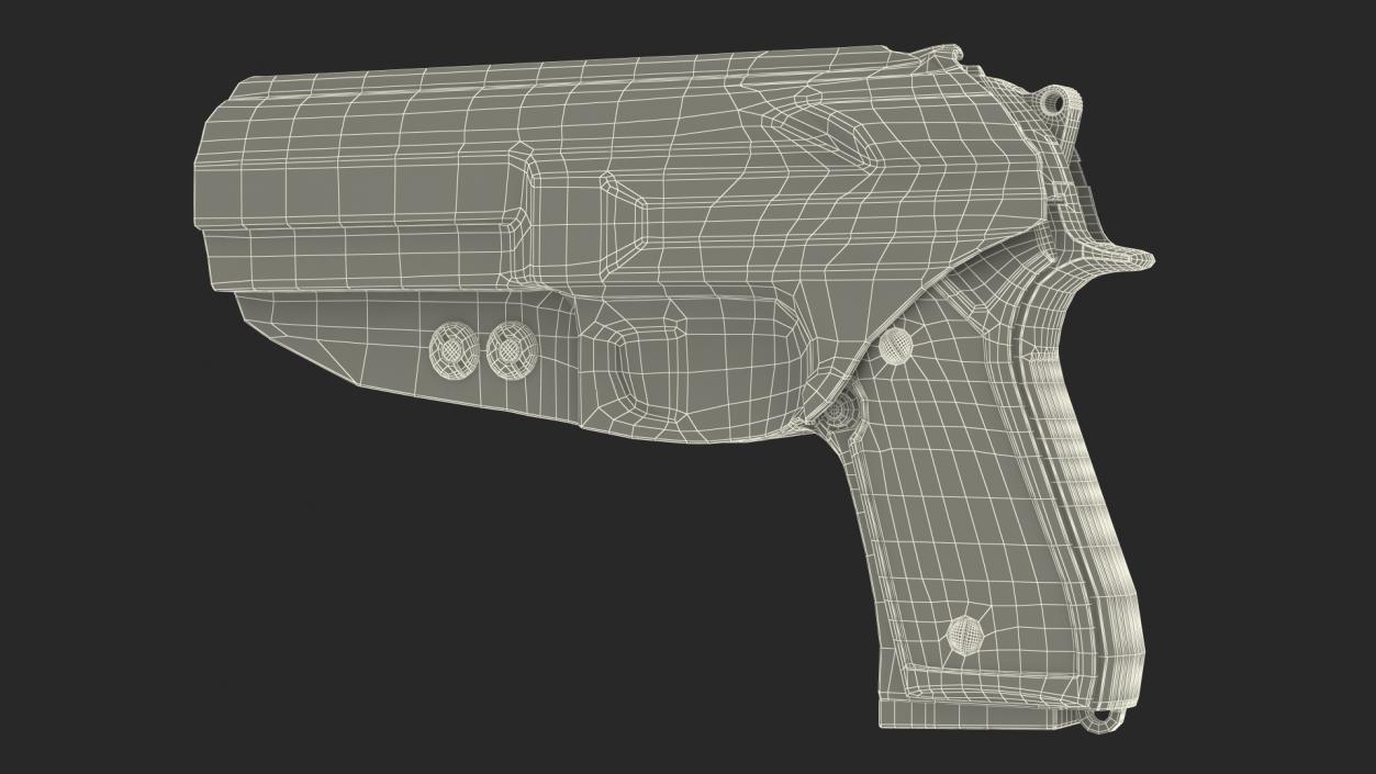 3D model Holster Beretta 92 Kydex Green