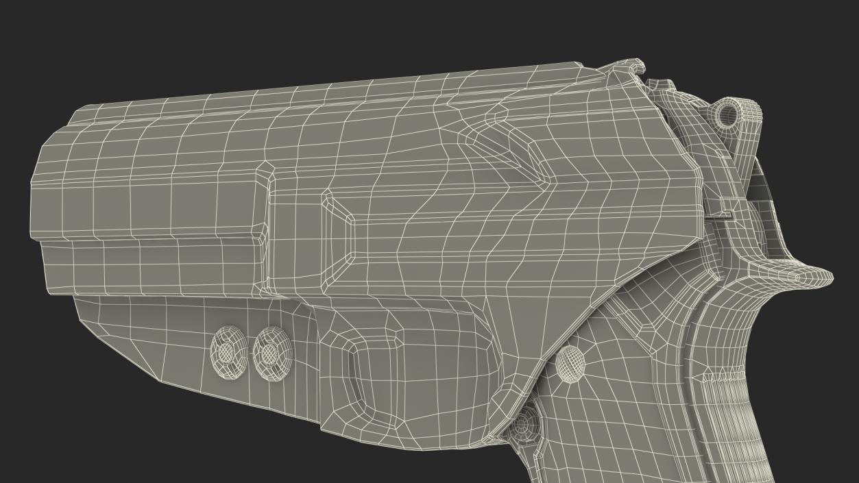 3D model Holster Beretta 92 Kydex Green