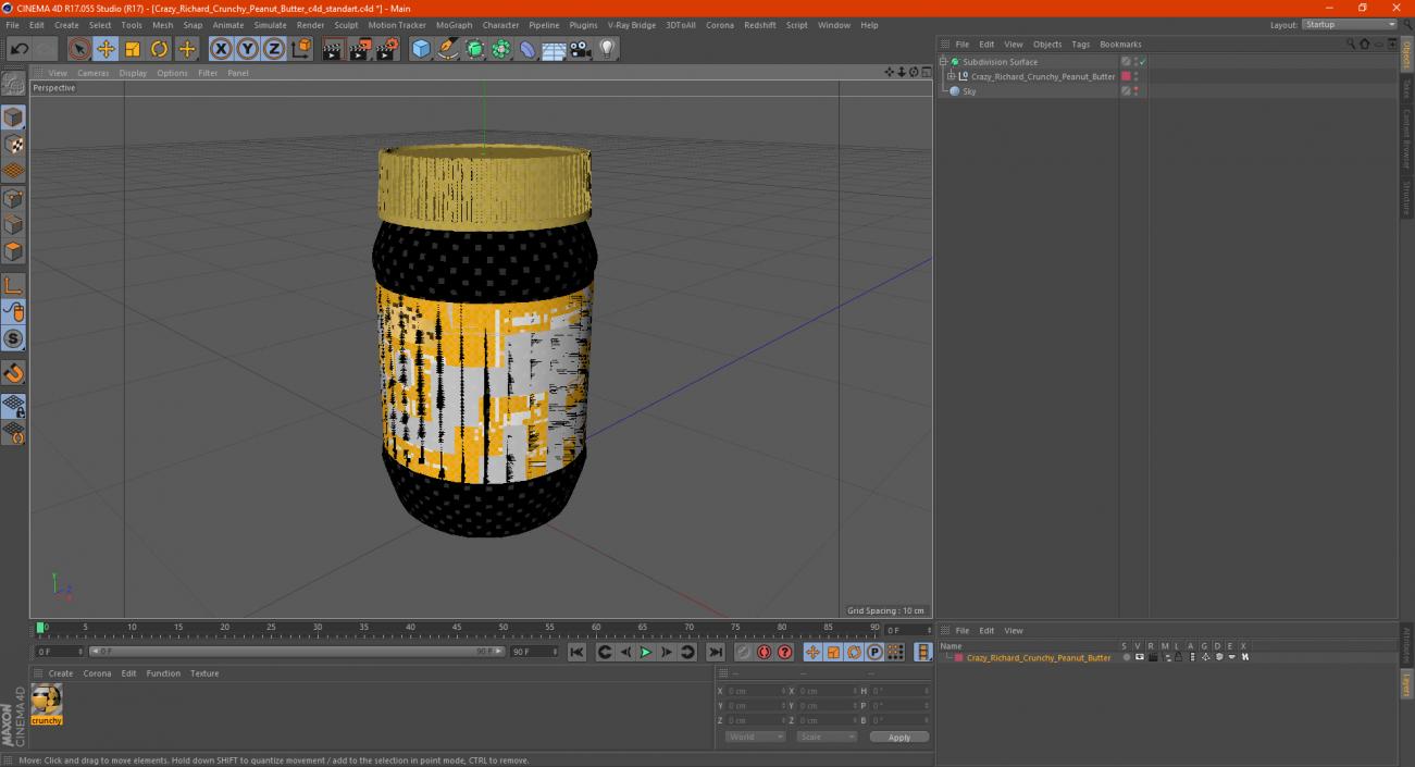 3D model Crazy Richard Crunchy Peanut Butter