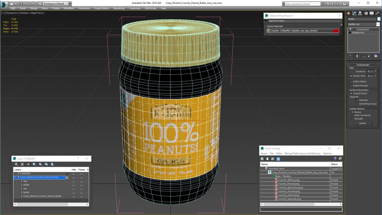 3D model Crazy Richard Crunchy Peanut Butter