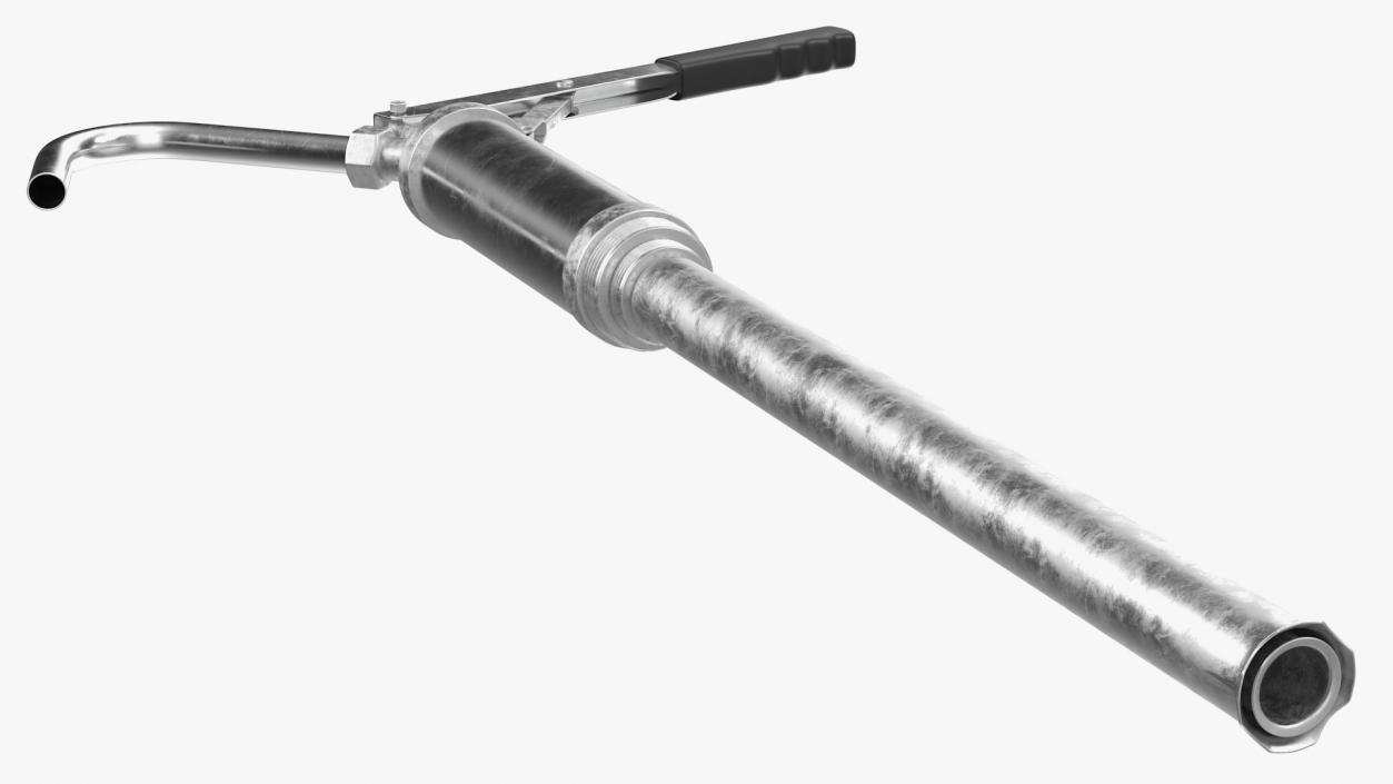 Lever Barrel Drum Hand Pump Rigged 3D model