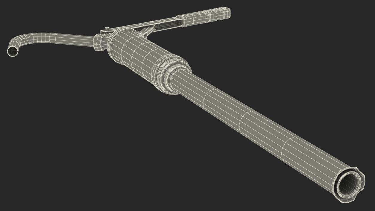 Lever Barrel Drum Hand Pump Rigged 3D model