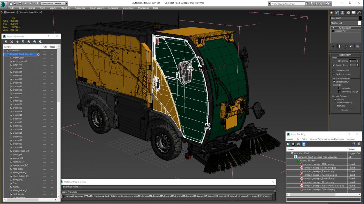 3D model Compact Road Sweeper