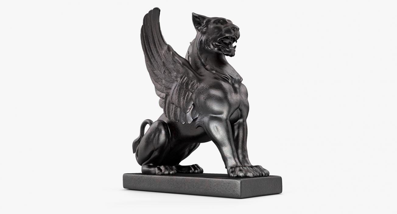 3D Bronze Sculptures Collection model