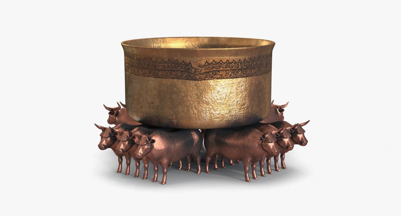 3D Bronze Sculptures Collection model