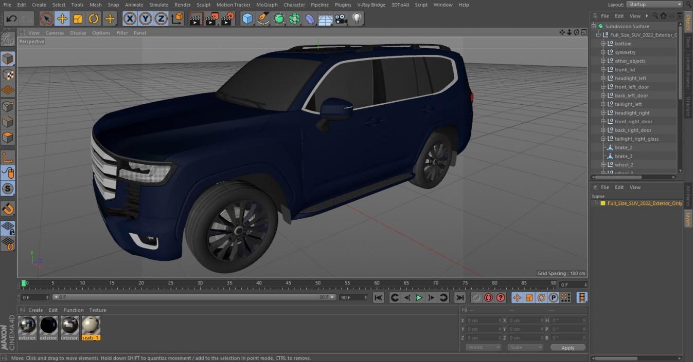 Full Size SUV 2022 Exterior Only 3D