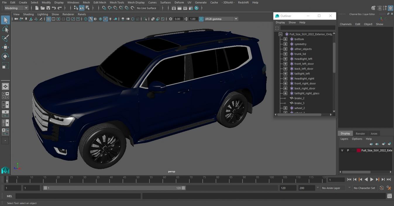 Full Size SUV 2022 Exterior Only 3D