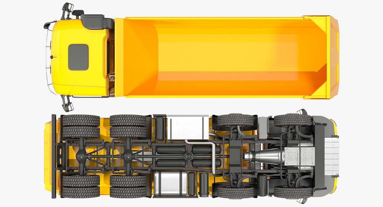 3D Mercedes Benz Trucks Rigged Collection model