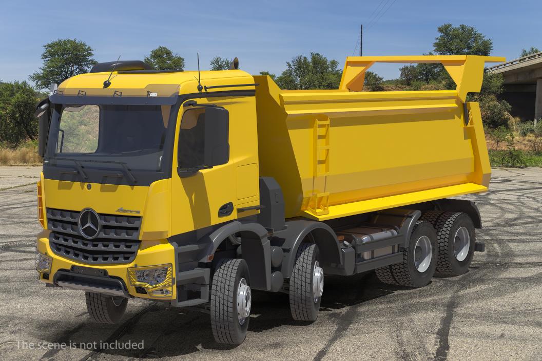 3D Mercedes Benz Trucks Rigged Collection model