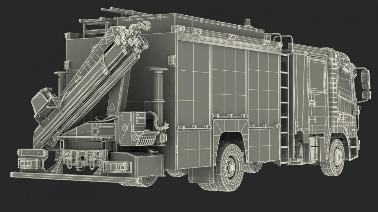 3D Mercedes Benz Trucks Rigged Collection model