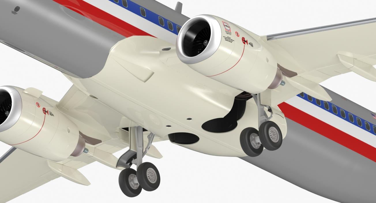 Boeing 737-800 American Airlines Rigged 3D model