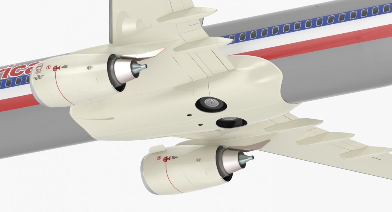 Boeing 737-800 American Airlines Rigged 3D model