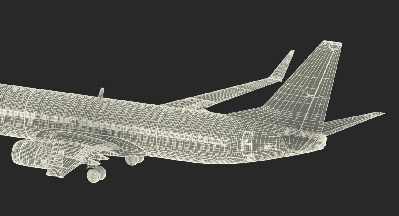 Boeing 737-800 American Airlines Rigged 3D model