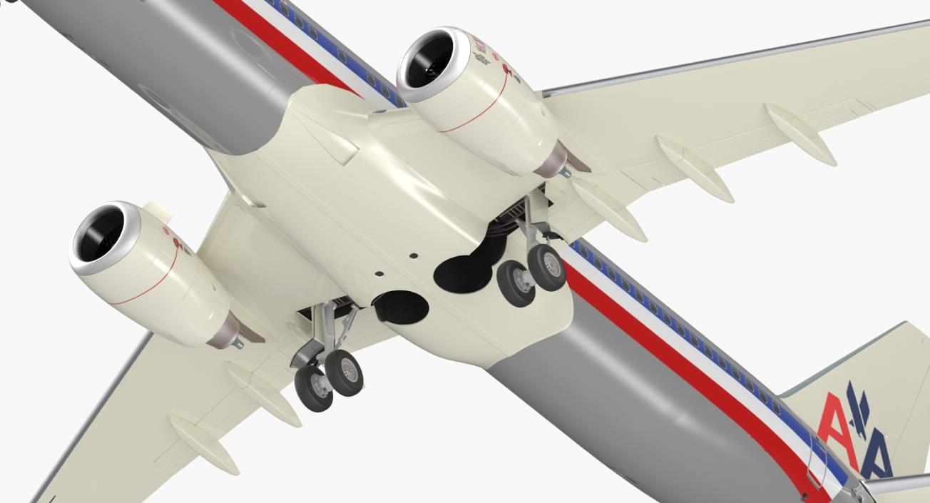 Boeing 737-800 American Airlines Rigged 3D model