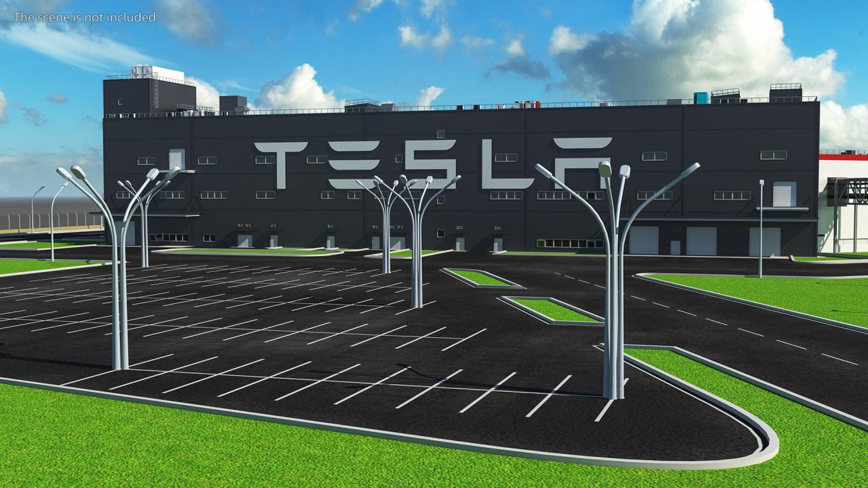 3D Tesla Factories Collection