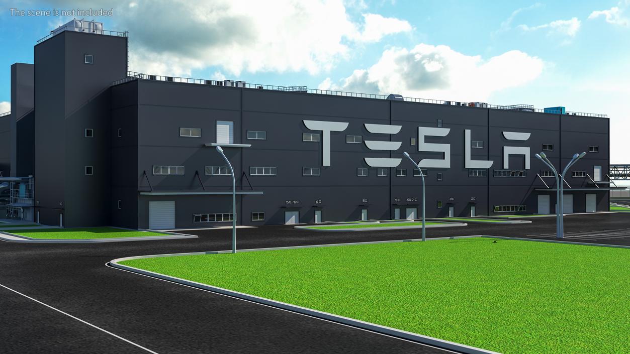 3D Tesla Factories Collection