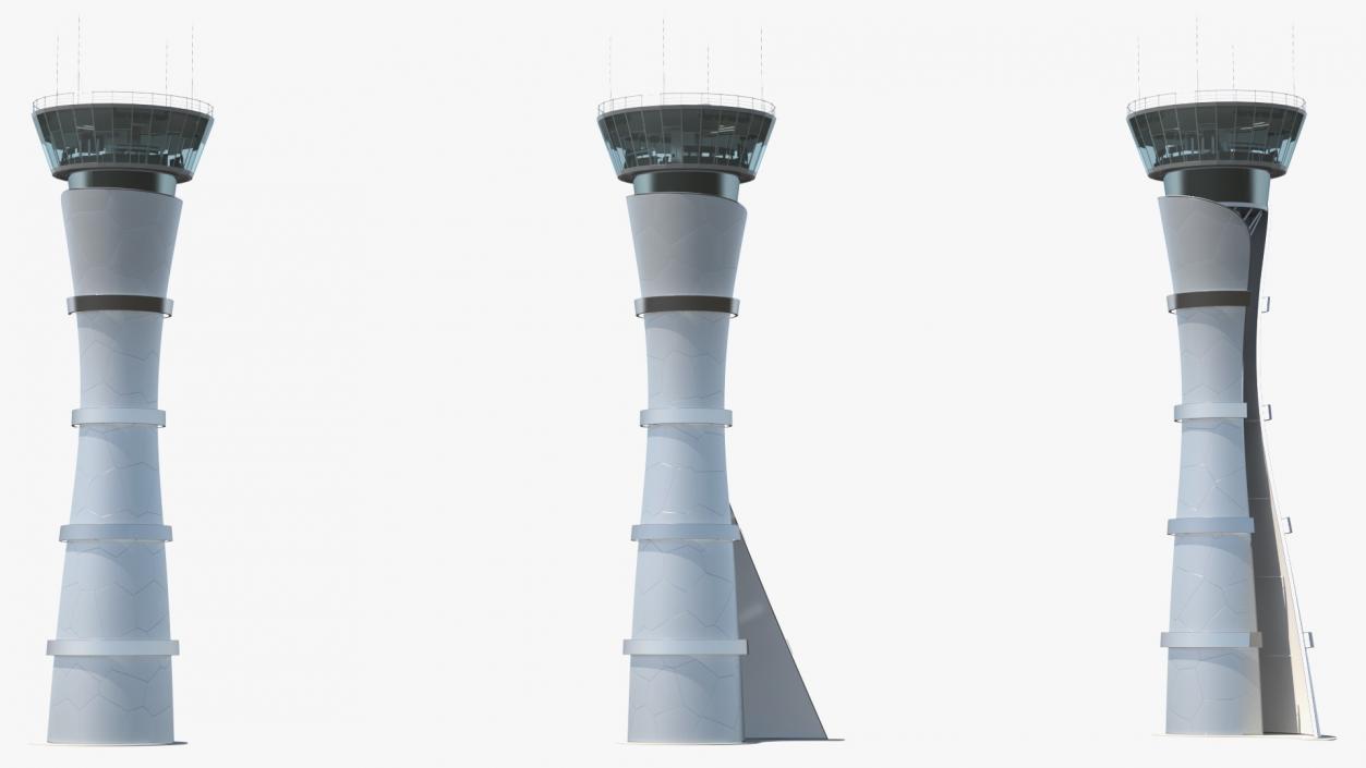 Air Traffic Control Tower with Simple Interior Generic 3D model