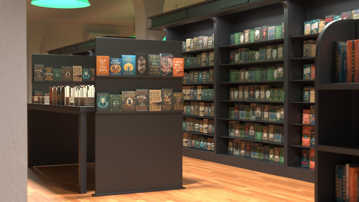 3D Book Store Interior 2