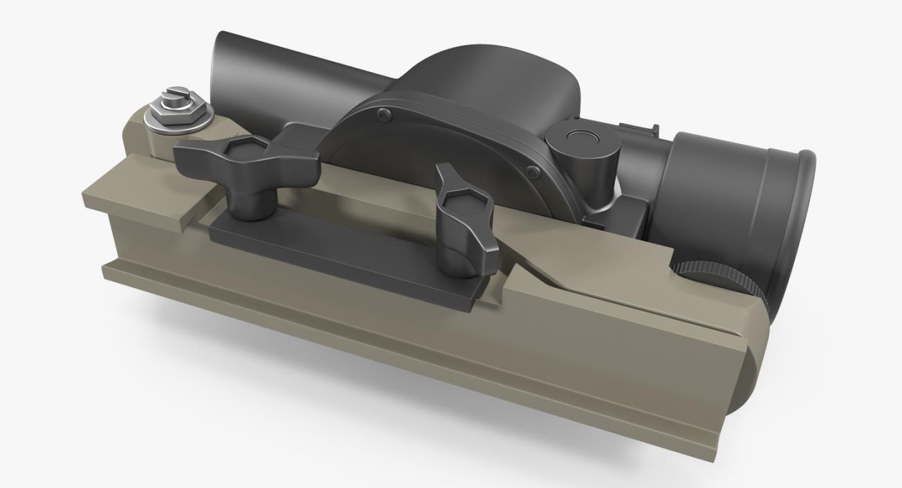 3D Scope and Mount for Assault Rifle model