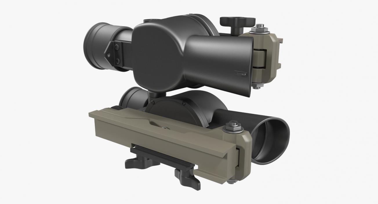 3D Scope and Mount for Assault Rifle model