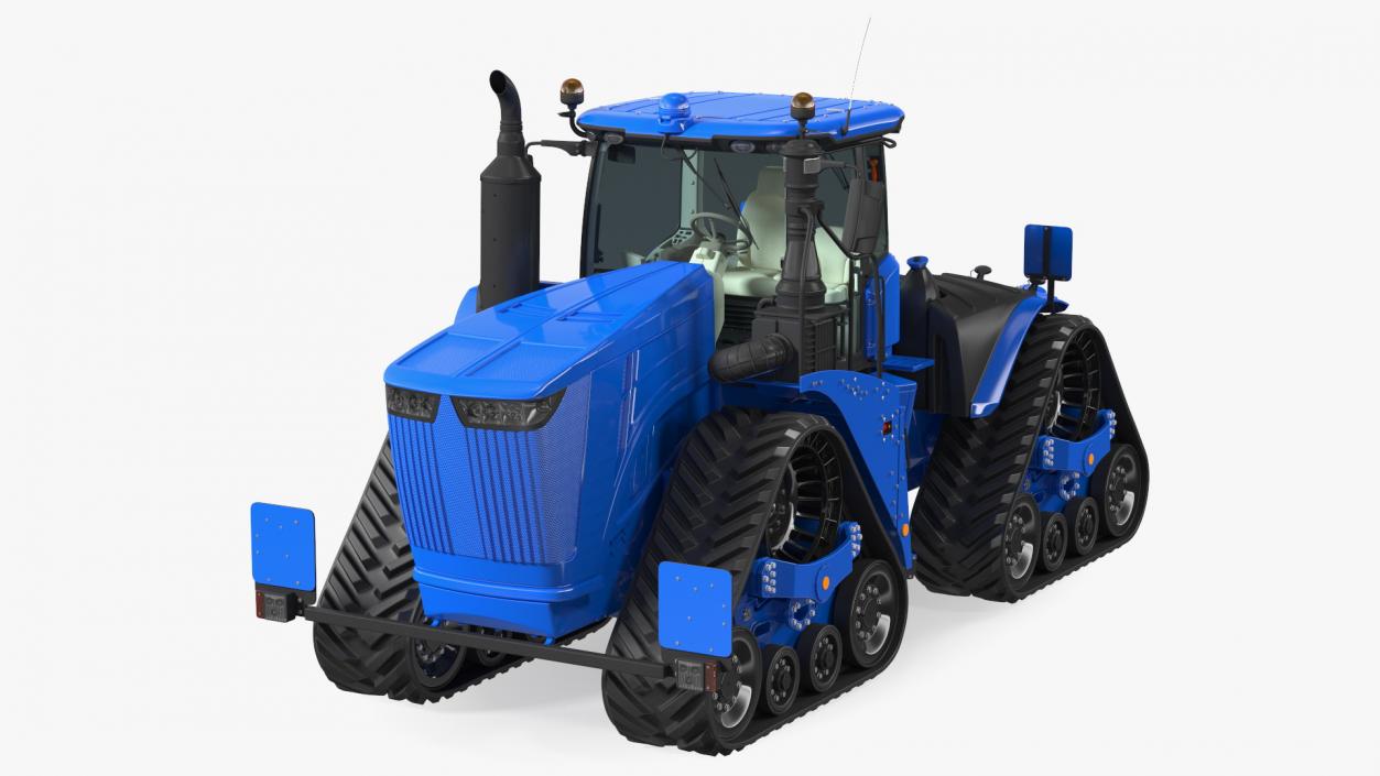 3D Four Track Tractor Clean Rigged