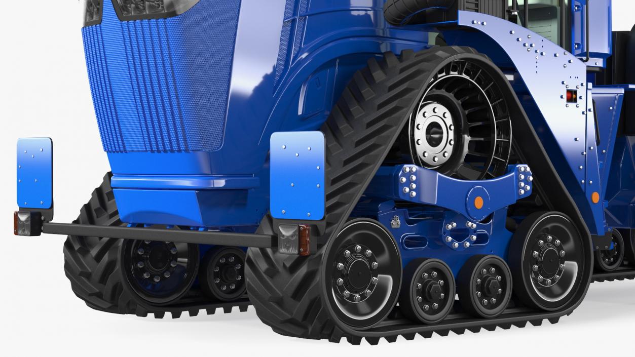 3D Four Track Tractor Clean Rigged