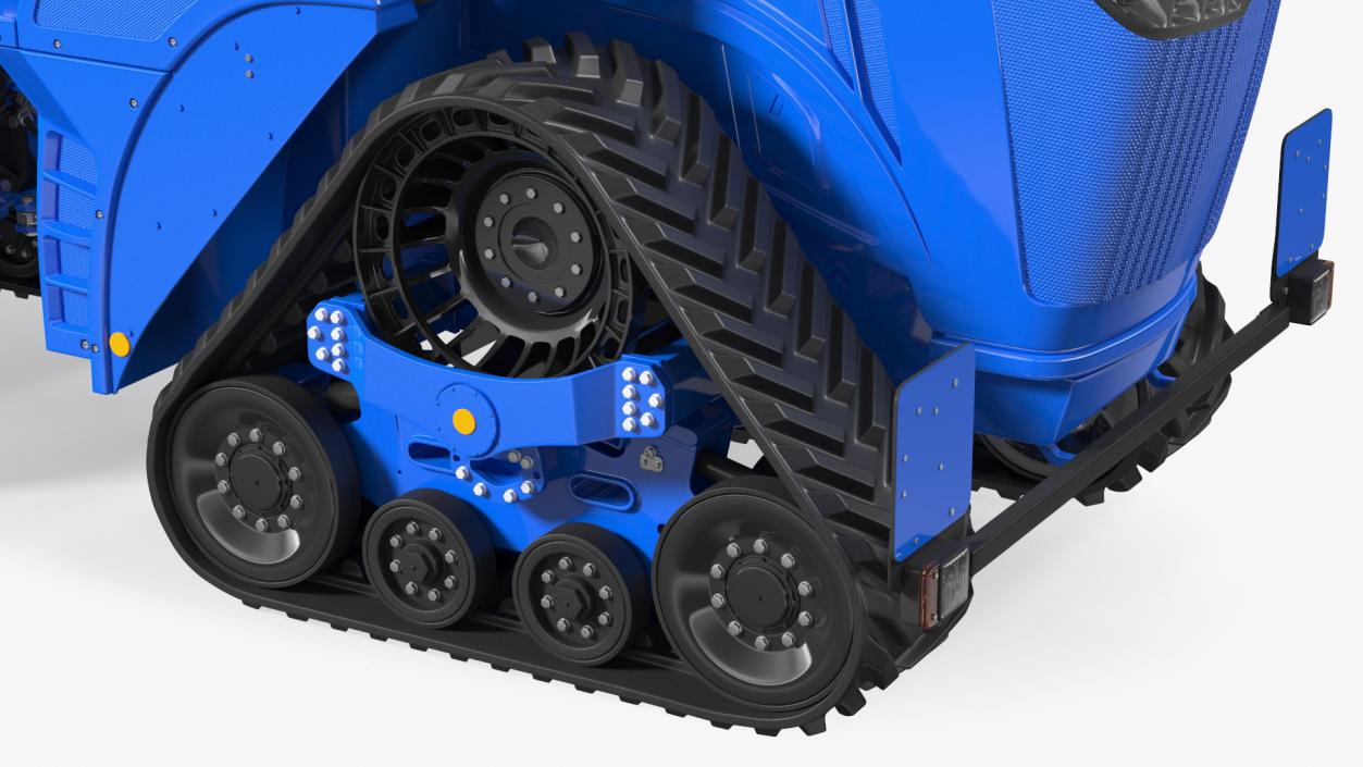 3D Four Track Tractor Clean Rigged