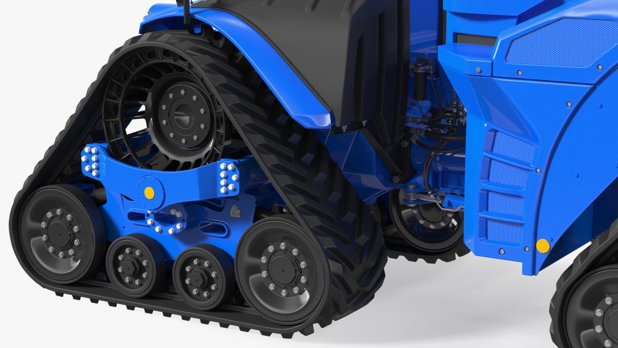 3D Four Track Tractor Clean Rigged