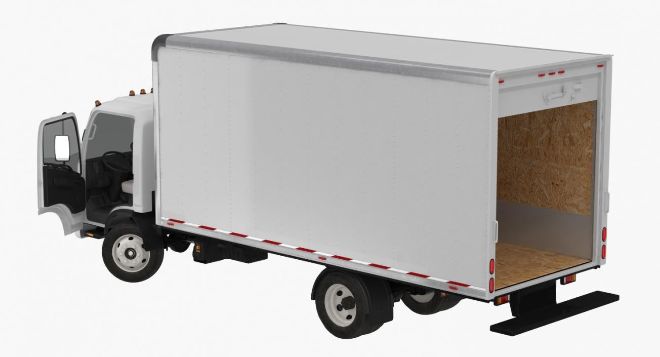 Box Truck Isuzu NPR 2018 3D model